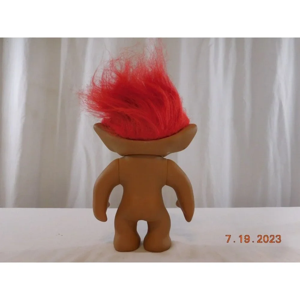 Ace Novelty Treasure Troll 8” Pink‎ Hair  Pink Star Jewel